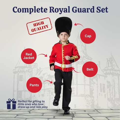 Dress Up America Royal Guard Costume For Kids - Boys Toy Soldier Costume Set in Saudi Arabia