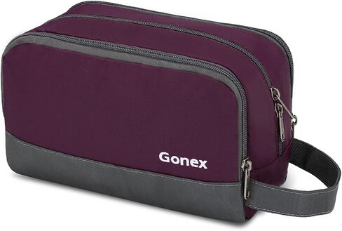 Travel Toiletry Bag Nylon, Gonex Dopp Kit Shaving Bag Toiletry Organizer Blue in Saudi Arabia
