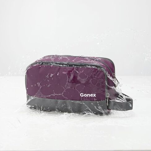 Travel Toiletry Bag Nylon, Gonex Dopp Kit Shaving Bag Toiletry Organizer Blue in Saudi Arabia