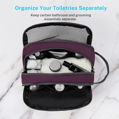 Travel Toiletry Bag Nylon, Gonex Dopp Kit Shaving Bag Toiletry Organizer Blue in Saudi Arabia