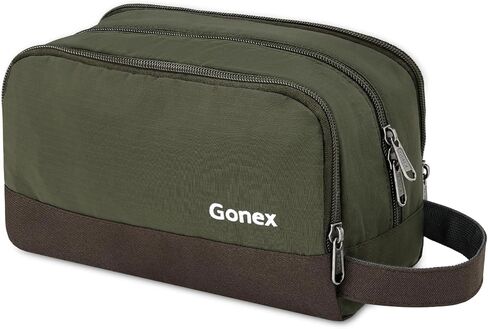 Travel Toiletry Bag Nylon, Gonex Dopp Kit Shaving Bag Toiletry Organizer Blue in Kuwait