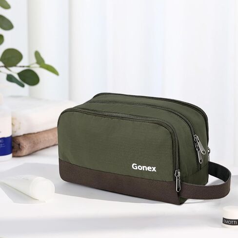 Travel Toiletry Bag Nylon, Gonex Dopp Kit Shaving Bag Toiletry Organizer Blue in Kuwait