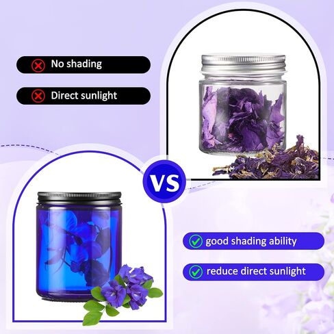 Lallisa 48 Pcs 8 oz Amber Glass Jars with Black Lids Round Glass Cosmetic Jars with Lids Empty Amber Candle Jars Refillable Food Storage Containers Canning Jar for Spice Powder Liquid Sample Makeup in Kuwait