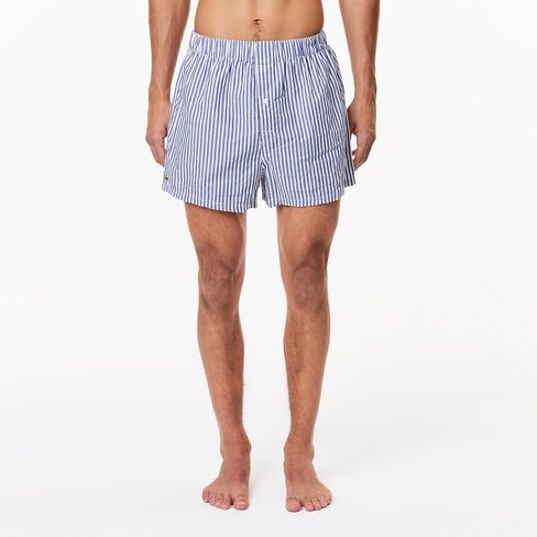 Lacoste Men's Striped 3 Pack Woven Boxers in Saudi Arabia