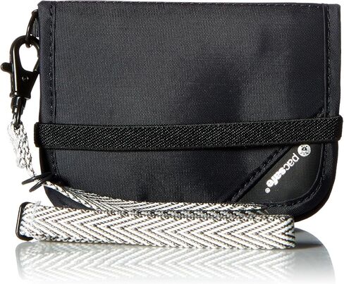 Pacsafe Rfidsafe V50 Anti-theft Blocking Compact Travel Wallet, Black in Saudi Arabia