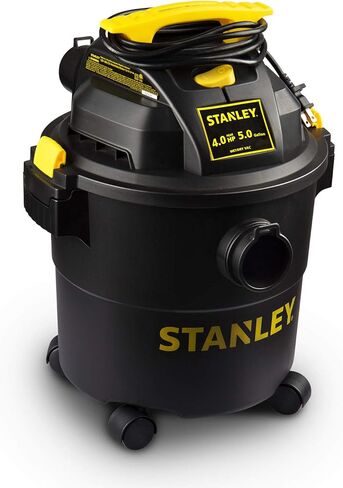 مكنسة ستانلي الرطبة/الجافة SL18191P، 10 جالون 4 حصان 16 قدم، مكنسة متجر نظيفة، مثالية للمنزل/المرآب/غرف الغسيل مع ملحقات مكنسة كهربائية، شفط قوي، سعة كبيرة، ملحقات متعددة in Kuwait