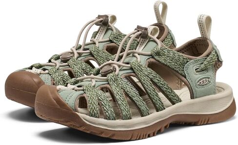 KEEN Women's Whisper Closed Toe Sport Sandals, Black/Steel Grey, 10.5 in Saudi Arabia