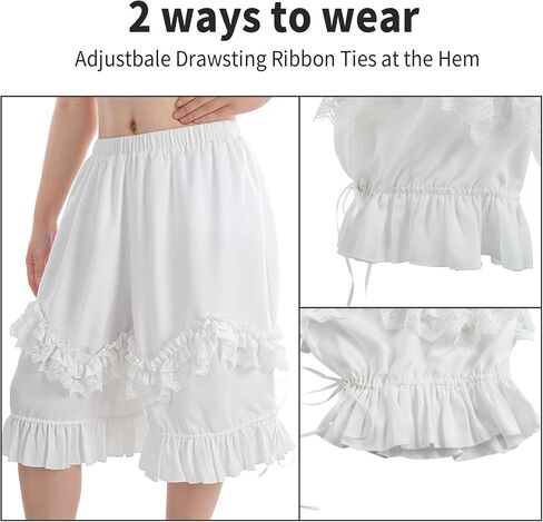 Nuoqi Pantaloons Women Lolita Bloomer Victorian Steampunk Bloomers Shorts in Saudi Arabia