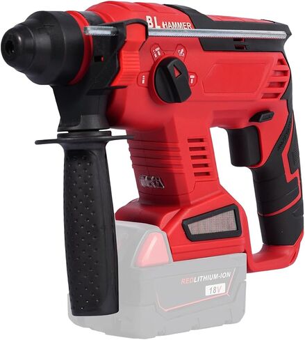 FSYAO 18V SDS cordless rotary hammer drill, brushless cordless removal hammer, brushless motor, suitable for drill bits, pointed head/flat/U-shaped chisels. (host only) in Saudi Arabia