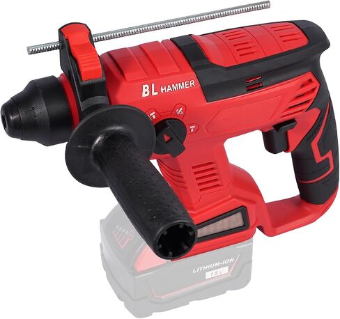 FSYAO 18V SDS cordless rotary hammer drill, brushless cordless removal hammer, brushless motor, suitable for drill bits, pointed head/flat/U-shaped chisels. (host only) in Saudi Arabia