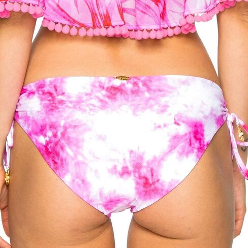 Luli Fama Women's Cosita Buena Wavy Tie-Side Brazilian Bikini Bottom in Saudi Arabia