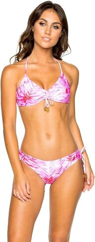 Luli Fama Women's Cosita Buena Wavy Tie-Side Brazilian Bikini Bottom in Saudi Arabia