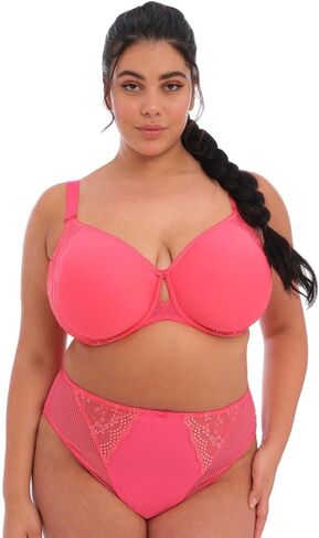 حمالة صدر Elomi النسائية Charley مطرزة Underwire Plunge T قميص - - 42DD US in Kuwait