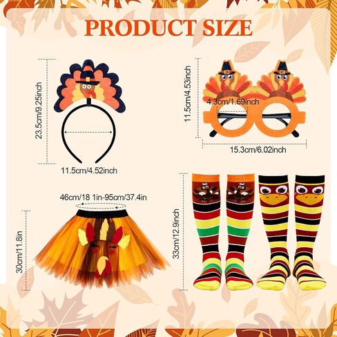 Suhine Women Thanksgiving Turkey Costumes Thanksgiving Turkey Running Costumes Turkey Tutu for Running Lovers Cosplay Party in Saudi Arabia