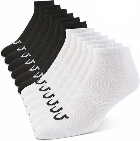 True Religion Mens Socks 6 & 12 Pairs Low Cut No Show Socks for Men Premium Athletic Men's Socks, Shoe Size 8-12, in Kuwait