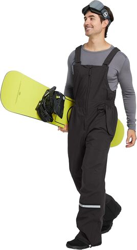Wantdo Men's Winter Insulated Ski Pants Waterproof Snow Bibs Cargo Overalls in Kuwait
