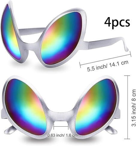 itechpanda Plastic Alien Glasses and Martian Antenna Headband Boppers Alien Sunglasses Headbands for Party Decoration in Saudi Arabia
