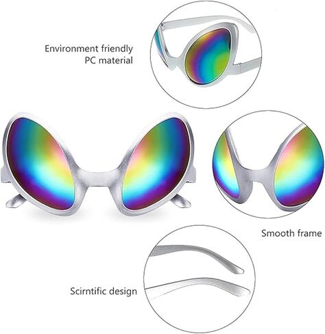 itechpanda Plastic Alien Glasses and Martian Antenna Headband Boppers Alien Sunglasses Headbands for Party Decoration in Saudi Arabia