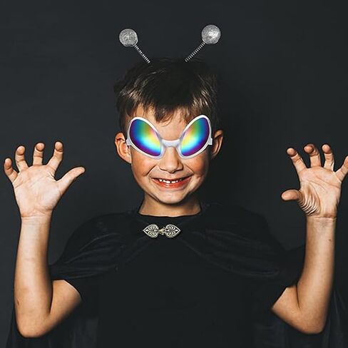 itechpanda Plastic Alien Glasses and Martian Antenna Headband Boppers Alien Sunglasses Headbands for Party Decoration in Saudi Arabia