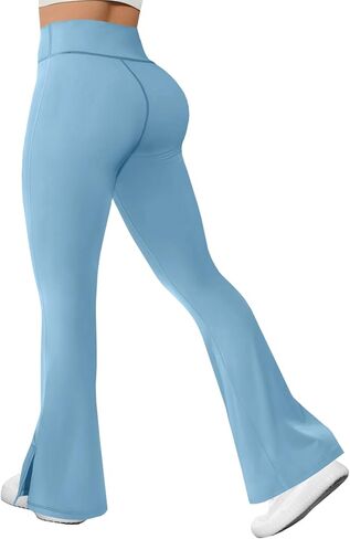 Fisoew Womens Flare Leggings High Pherced Tummy Control Pants Pants تجري in Saudi Arabia