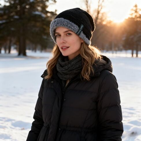 LLmoway Men Women Winter Warm Stretchy Beanie Skull Slouchy Cap Hat Fleece Lined in Saudi Arabia