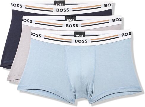 BOSS Men's 3-Pack Iconic Stripe Waistband Trunks in Saudi Arabia