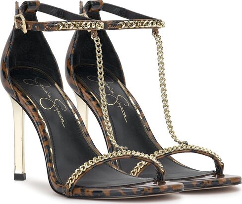 Jessica Simpson Womens Qiven Faux Leather Heels in Saudi Arabia