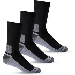WANDER Merino Wool Hiking Socks Men Women Moisturing Wicking Lightweight 3 Pairs Cushioned Breathable Crew Work Boot Socks in Kuwait