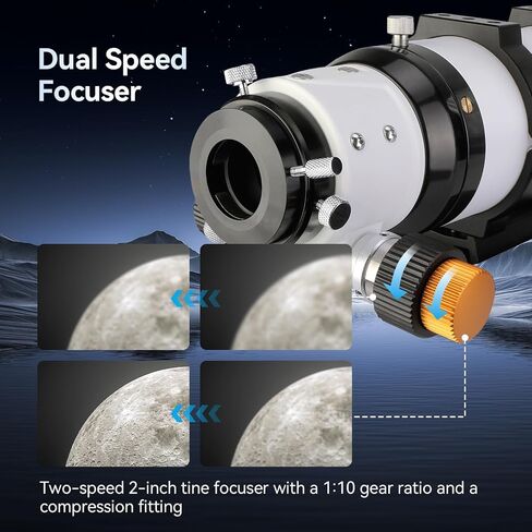 SVBONY SV503 Refractor Telescope, with Field Flattener, 70mm ED Refractor | F6.78 Focal Ratio, Extra Low Dispersion Achromatic OTA, Telescope for Adults, for Astrophotography Visual Astronomy in Saudi Arabia