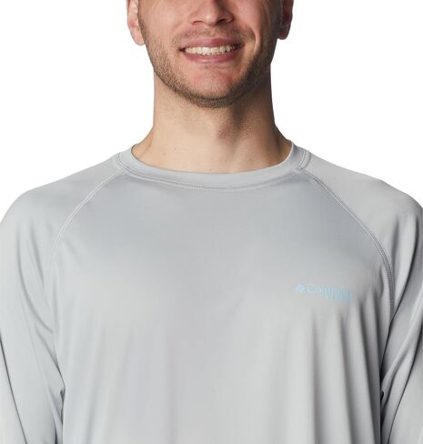 Columbia Men's Terminal Tackle Long Sleeve Shirt, Circuit/Key West Logo, Small in Saudi Arabia
