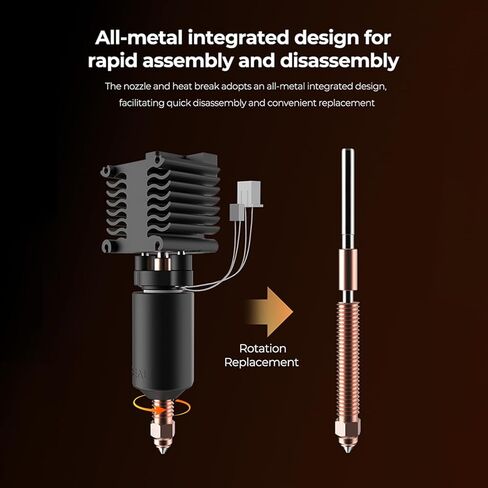 مجموعة CREALITY K2 PLUS CERAMIC HOTEND ، مع فوهة حامية من الصلب الصلب 0.4 مم ، جميع البثق المدمج ببذل البث الساخن ، 350 ℃ كتلة تسخين عالية ، والتوصيل الحراري العالي in Kuwait