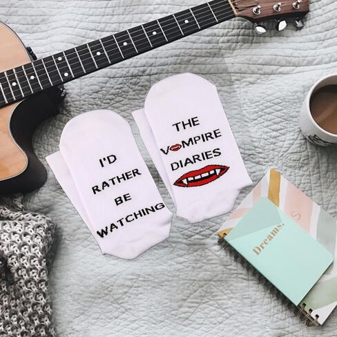 TSOTMO 2 Pairs Novelty Socks Gift for Women Mens I'D Rather Be Watching TV Show Socks TV Shows Inspire Gift in Saudi Arabia