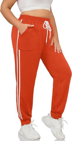 FOREYOND Plus Size Joggers for Women Athletic Women's Plus Size Sweatpants in Saudi Arabia