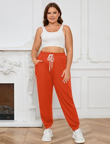 FOREYOND Plus Size Joggers for Women Athletic Women's Plus Size Sweatpants in Saudi Arabia