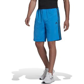 شورت رجالي من adidas مقاس Essentials Warm-up Tricot Regular 3-Stripes، أحمر داكن، كبير/طويل in Kuwait