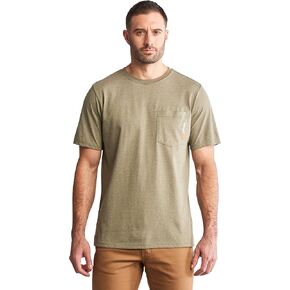 تي شيرت Timberland PRO للرجال بأكمام قصيرة ممزوج بلوحة أساسية، أسود داكن، مقاس XX-Large طويل in Saudi Arabia