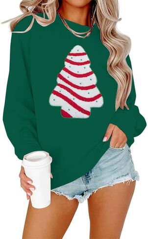 FRYAID Christmas Shirt Women Funny Gingerbread Graphic Sweatshirts Merry Christmas Long Sleeve shirts Casual Pullover Tops in Kuwait