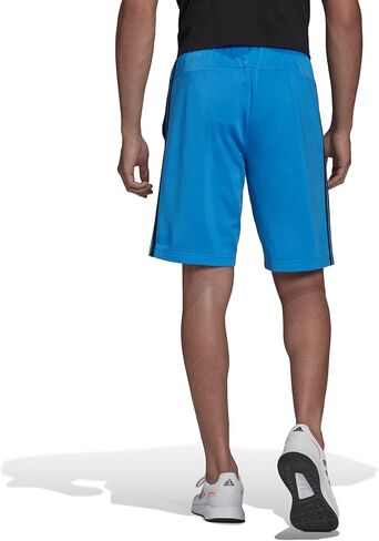 شورت رجالي من adidas مقاس Essentials Warm-up Tricot Regular 3-Stripes، أحمر داكن، كبير/طويل in Kuwait