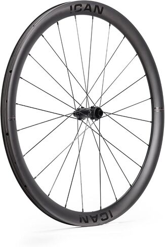 ICAN AERO(Plus) Disc 40mm/50mm 1355g/1382g/1400g/1430g Carbon Road Bike Wheelset 700C Disc Brake 18.35mm/23mm Inner Width Clincher Tubeless Compatible in Saudi Arabia