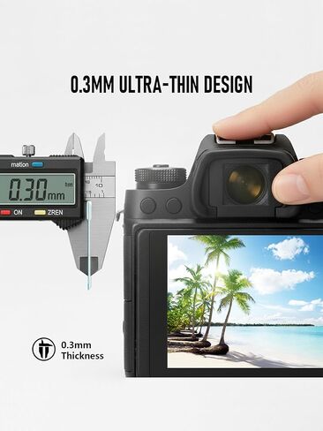iDaPro Screen Protector for Canon EOS R100 /EOS R10 + Hand Lanyard [3+1 Pack] Tempered Glass Easy Installation in Saudi Arabia