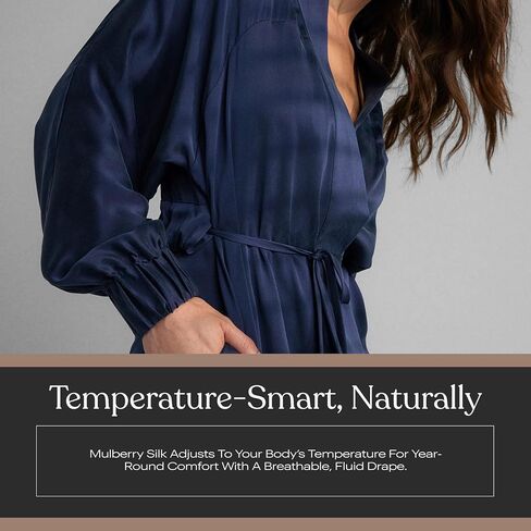 Lunya Women's Washable Silk Robe in Kuwait