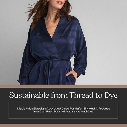 Lunya Women's Washable Silk Robe in Kuwait