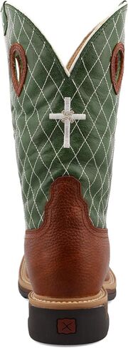 Men's 12" Western Work Boot - Casual Western Boots for Men, Brown & Grey, 10.5 EE in Kuwait