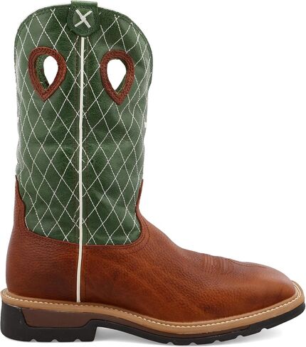 Men's 12" Western Work Boot - Casual Western Boots for Men, Brown & Grey, 10.5 EE in Kuwait