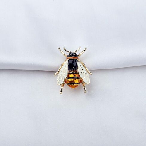 إكسسوارات دبوس بروش من سلسلة حشرة النحل والعسل باللون الذهبي من بوبونا in Kuwait