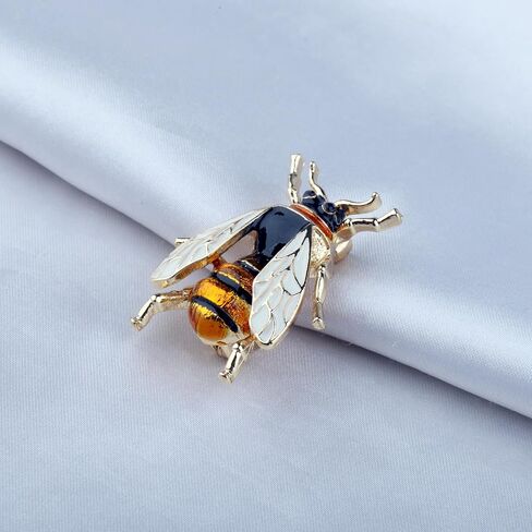 إكسسوارات دبوس بروش من سلسلة حشرة النحل والعسل باللون الذهبي من بوبونا in Kuwait
