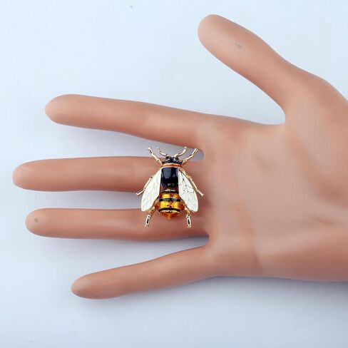 إكسسوارات دبوس بروش من سلسلة حشرة النحل والعسل باللون الذهبي من بوبونا in Kuwait