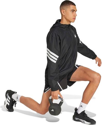adidas Men's Icon 3-Stripes Training Windbreaker in Saudi Arabia