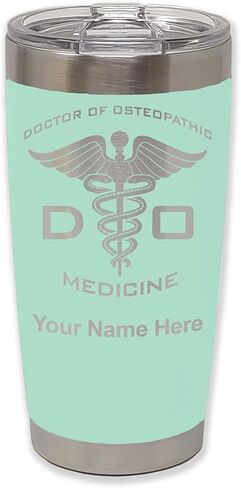 LASERGRAM 20oz فراغ معزول القدح ، هل دكتوراه في الطب العكسي ، شملت النقش المخصصة (الفولاذ المقاوم للصدأ) in Saudi Arabia