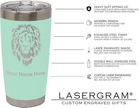 LASERGRAM 20oz فراغ معزول القدح ، هل دكتوراه في الطب العكسي ، شملت النقش المخصصة (الفولاذ المقاوم للصدأ) in Saudi Arabia